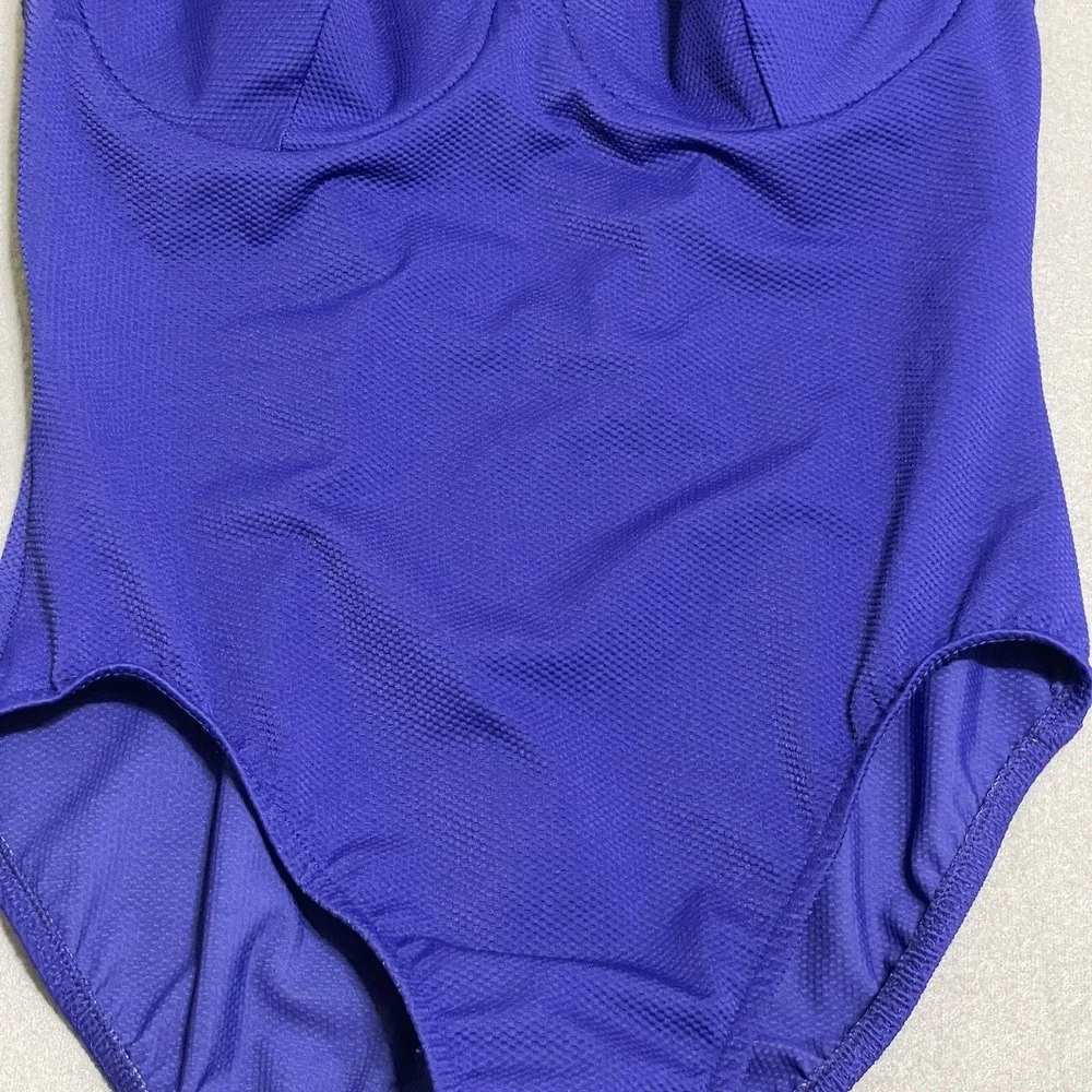 Miraclesuit Womens Royal Blue One Piece Bathing Suit Underwire Cups Swimsuit L* - Picture 8 of 13